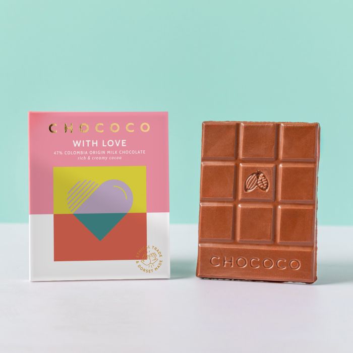 Chococo With Love Milk Chocolate Bar - Love Orchids