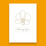 Personalised Greetings Card - Love Orchids