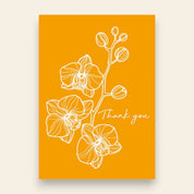 Personalised Greetings Card - Love Orchids