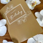 Personalised Greetings Card - Love Orchids