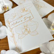 Personalised Greetings Card - Love Orchids